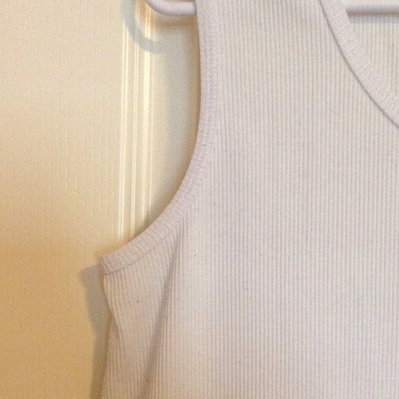 Penningtons Women's White Tank Top Size X Stretchy Gym Sports Casual Activewear - Picture 3 of 6